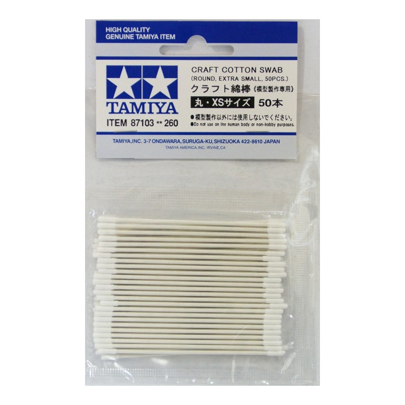 Craft Cotton Swab round extra small 50pc