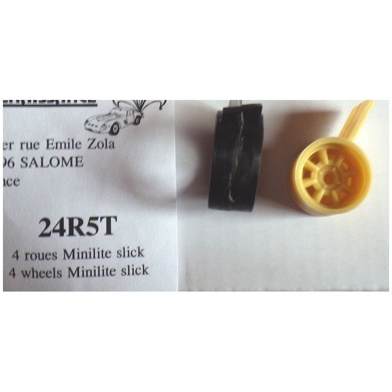 1/24  Slicks + Minilite wheels ( 4pc )