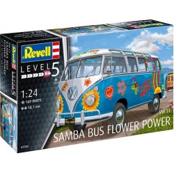 VW T1 Samba Bus Flower Power