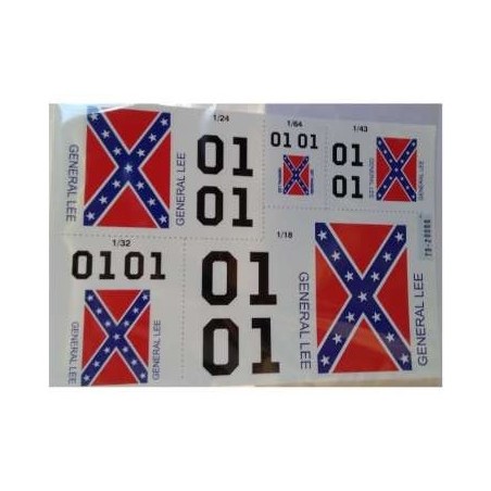 General Lee decal set