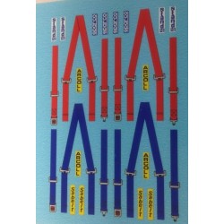 3 point Harness Red & Blue