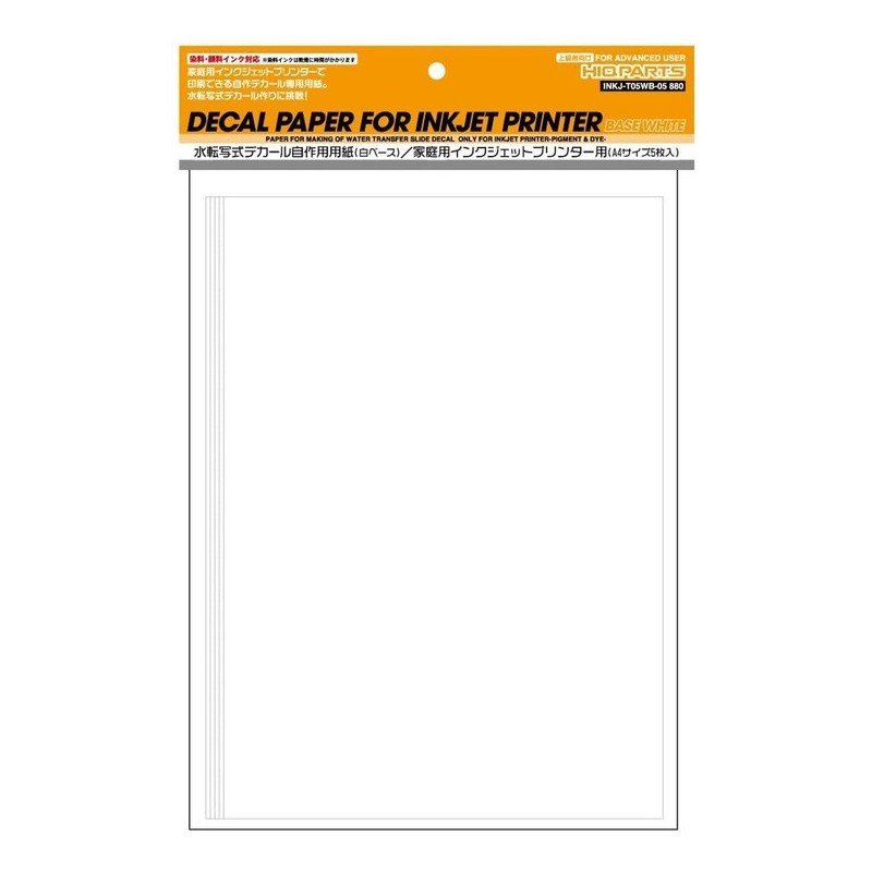 White Decal A4 Inkjet Printer