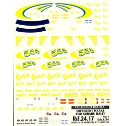 Subaru 555 decal set Part 1