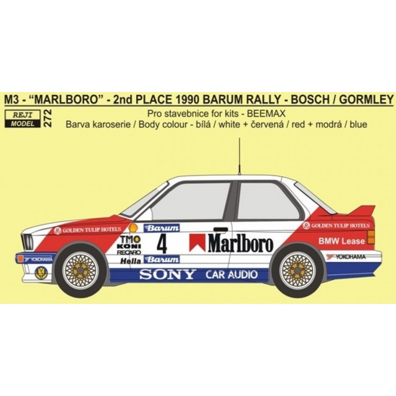 BMW M3 1990 Barum Rally J.Bosch Marlboro