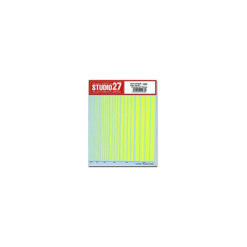 Line decal Fluorescent Yellow