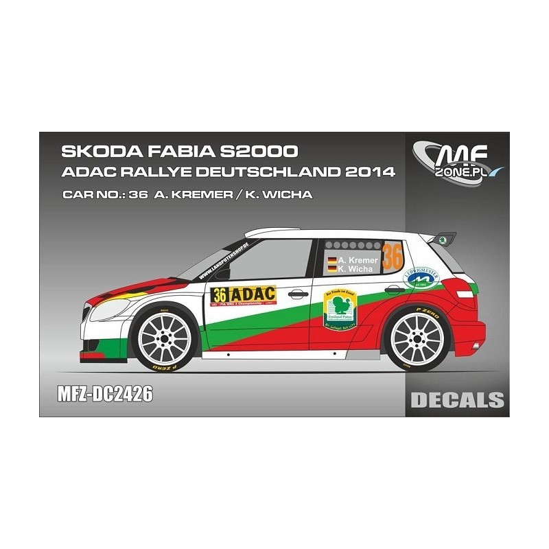 Skoda Fabia S2000 A.Kremer / K.Wicha ADAC 2014