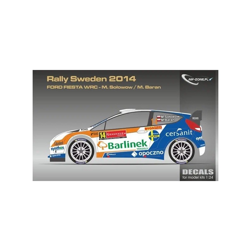 Ford Fiesta WRC Solowow Rally Sweden 2014