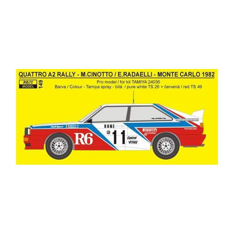 Audi Quattro rally R6 Monte Carlo 1982